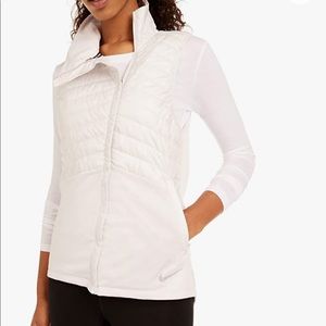 Nike white running vest